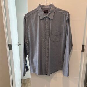 Men's Blue Button-Up Shirt